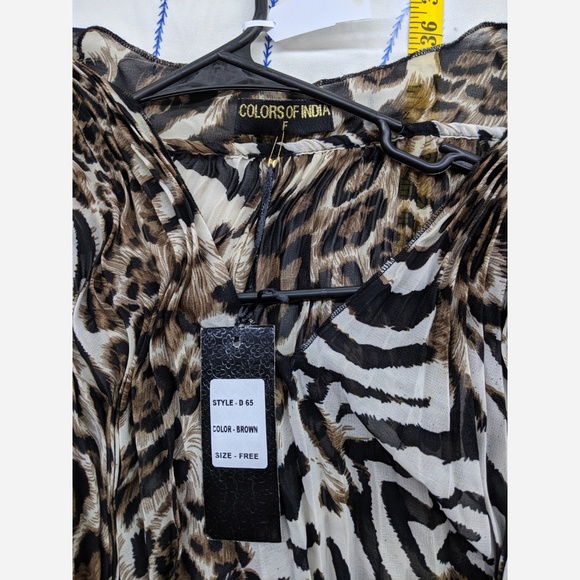 Women's XL "Free Size" Colors of India Tunic - Picture 3 of 5